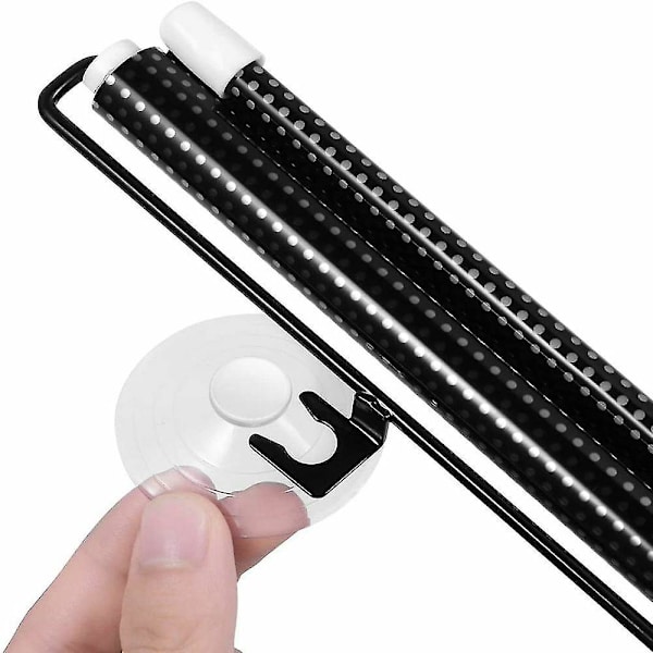 2kpl Rullakaihtimet Imukuppi Aurinkoverho Pimennysverho Auton kotiikkunan verhot Black 50*125CM