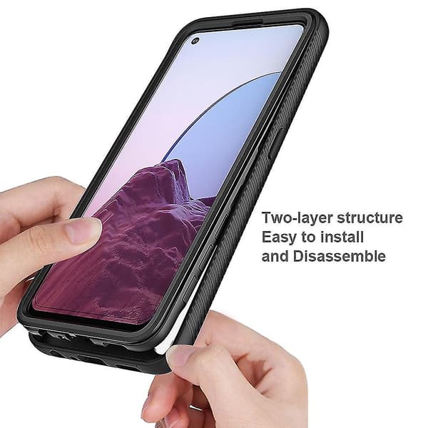 Hybrid Pc+tpu case för Oneplus Nord 20 5g/oppo Reno7 Z - Ultimate dubbelt skydd Light Blue