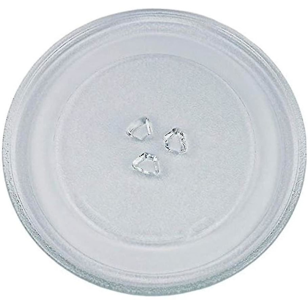Universal Mikrobølgepladespiller glasplade med 3 armaturer, 24,5 Cm