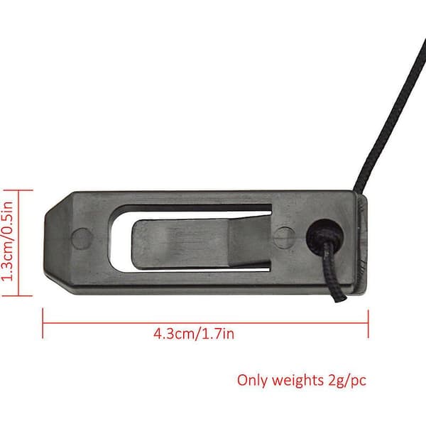 4 STK Sup Split Surfer Paddle Board Fin Clip Vandseparator Vandski Fish Fin Clip Spænde Paddleboard Surfboard Tail Clip, Sort