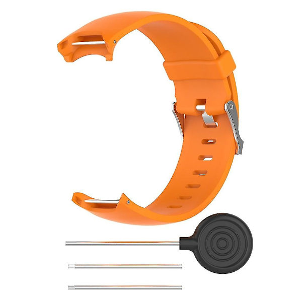 Silikone armbåndsurrem til Garmin Approach S3 Orange