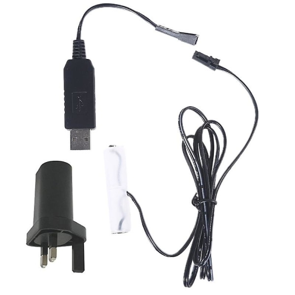 Aa-akun poistaja USB power Vaihda 1–4 kpl 1,5 V Aa-akkua UK-1.5V type