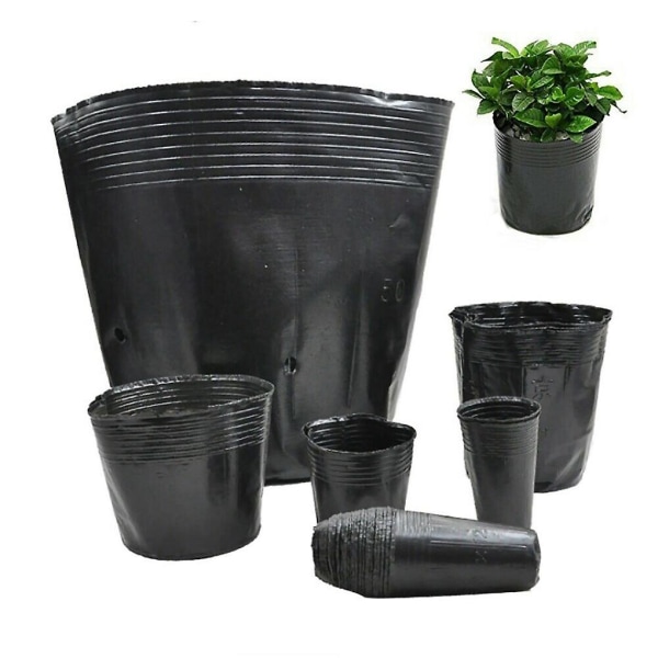100 stk Plast Plantepotte Hjemmehave Planteskole Plantning Frøplante 15*13