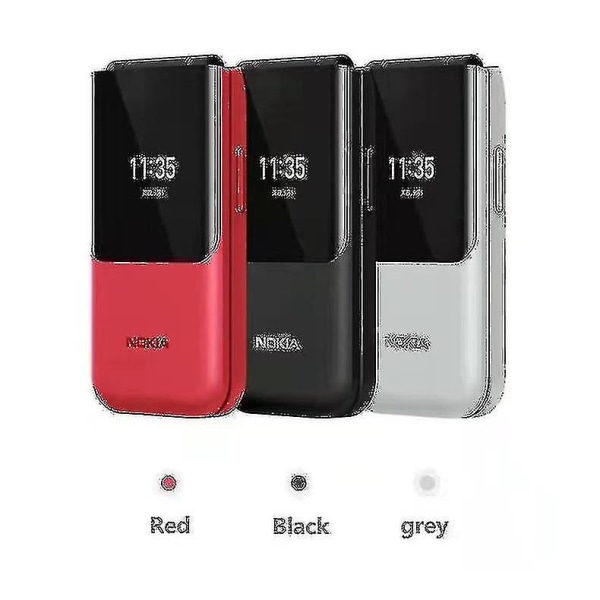 2720 ​​Flip Phone Dual Screen Dual Card Dual Standby Function Vanhusten laite Black