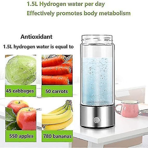 Hydrogen Generator Vandflaske, Real Molecular Hydrogen Rich Water Generator Ionizer-