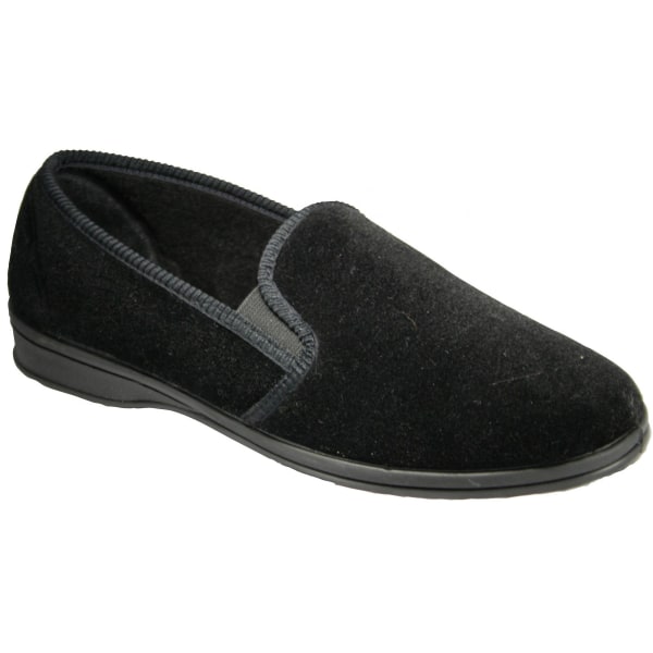 Mirak Shepton Slip-On Hjemmesko / Herre hjemmesko / Klassiske hjemmesko Black 11 UK