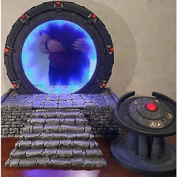 Star-gate lysspejl Cosplay rekvisit Replika Fantastisk Atlantis Universe Samlingsgave Gaming Skulptur Model Legetøjsrekvisit