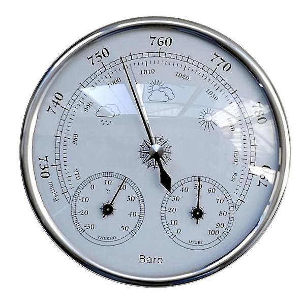 3 i 1 urtavla typ väderstation barometer termometer hygrometer barometertryck temperatur luftfuktighet