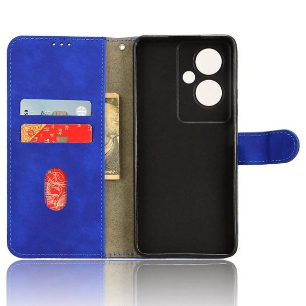 Til Oppo A79 5g / A2 5g Case Stand Wallet Phone Lædercover Blue