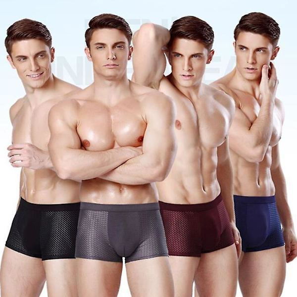 Boxhero Bamboo Fiber boxer – koko päivän mukavuuden takaamiseksi, Boxhero miesten alusvaatteet grey XXL