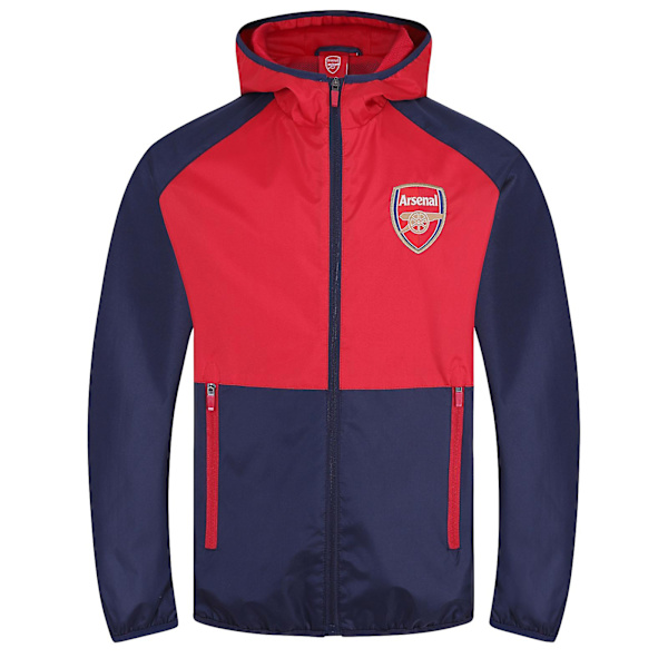 Arsenal FC Drengejakke Shower Windbreaker Børn OFFICIEL fodboldgave Navy Blue 8-9 Years