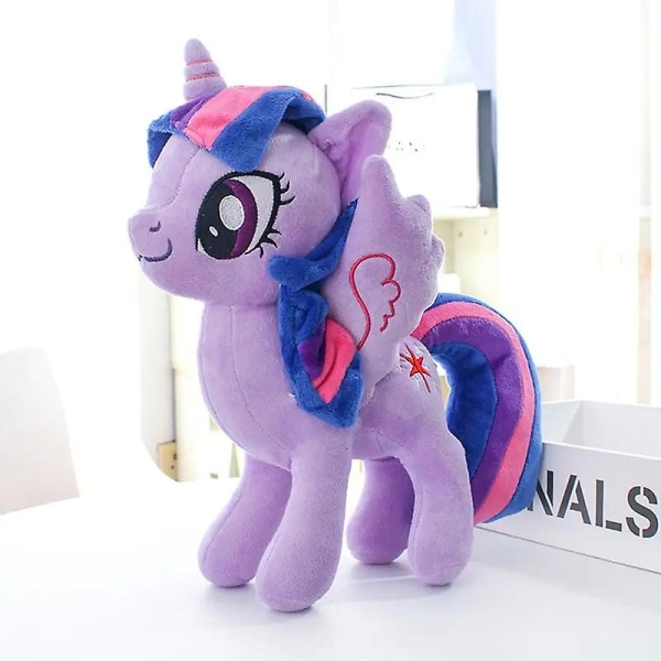 22- 40 cm My Little Pony Toy Fylld Plysch Pinkie Pie Rainbow Dash Film & Tv Unicorn Toys Vänskap är magic för tjejer Presenter Twilight Sparkle 40cm