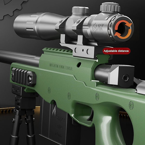 Nerf Rampage N-strike Elite Toy Blaster med 18 Dart Drum Slam Fire för barn, Army green