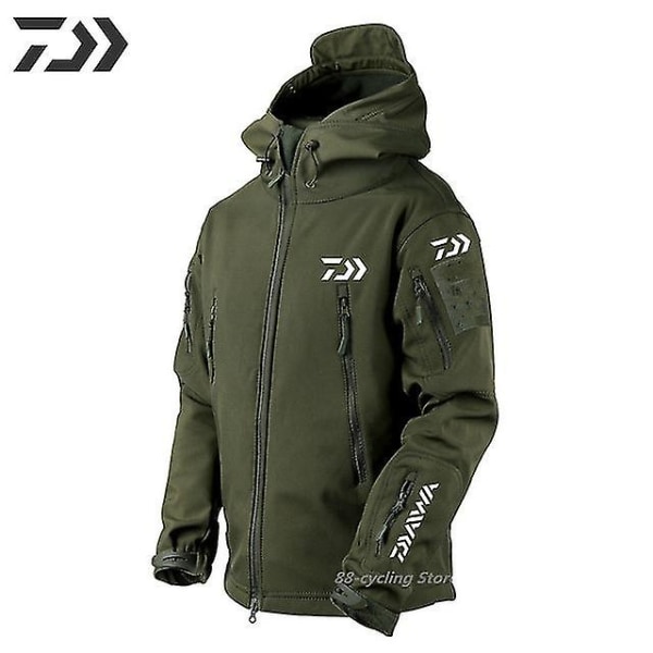 Herre taktisk vindtæt vandtæt jakke Special Forces Soft Shell fiskedragt Herre Army Combat Bukser Herre fiskejakker L Jackets 06