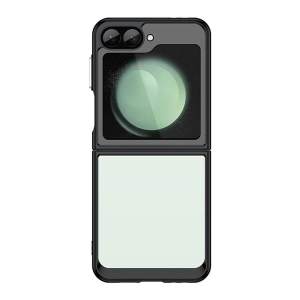 SAM Galaxy Z Flip 6, Akryl Telefoncover, Stødsikkert Blødt Telefoncover (Solid Sort)