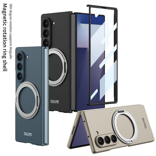 Samsung Fold7 mobilskal, stöttåligt skyddsfodral, grå