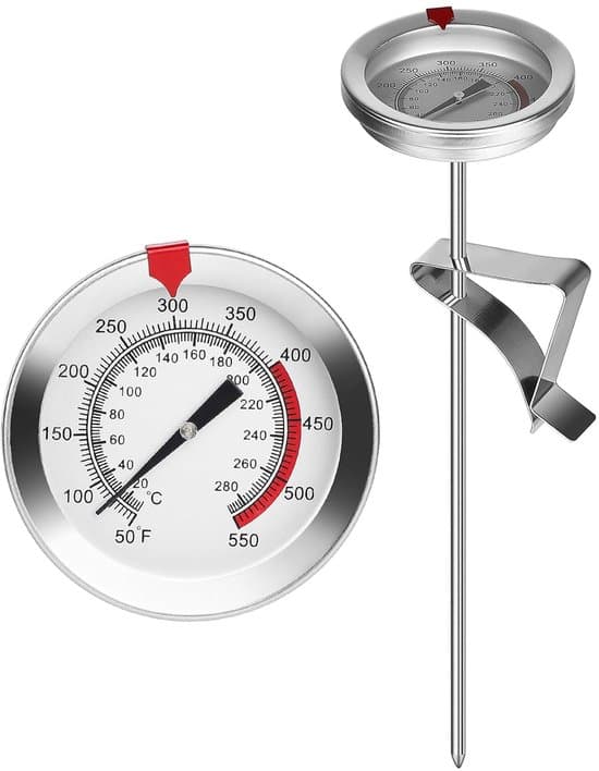 Oljetermometer - Kjøkkentermometer - 20 til +280°C - med lang probe