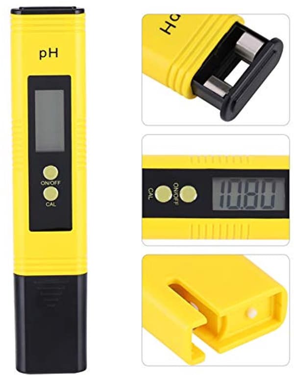 Digital pH-mätare, LCD, 0,01 upplösning, 0-14,00 intervall, automatisk kalibrering, akvarier/pooler/dricksvatten