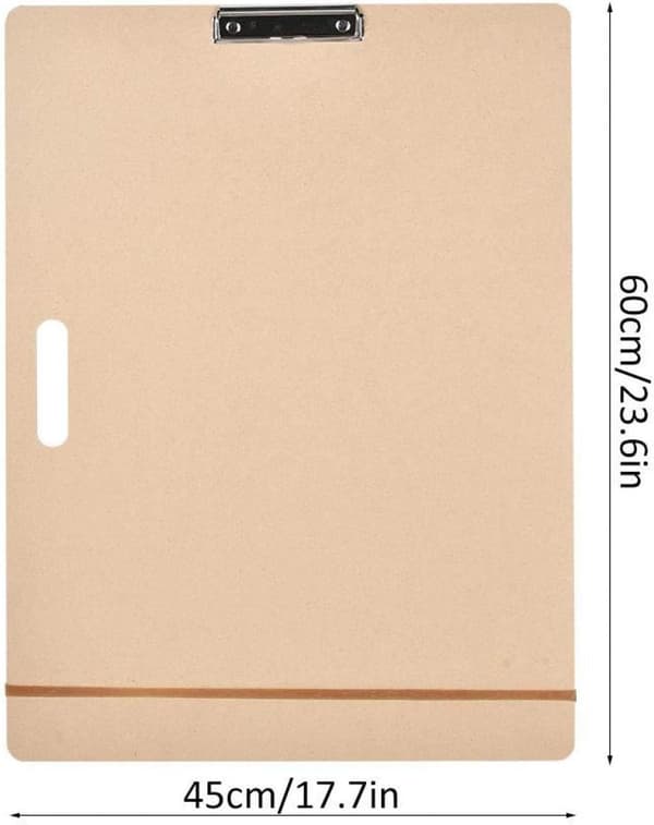 Slät 45×60 cm skissbräda i trä, A3 ritbräda, portabel ritbräda för studenter utomhus