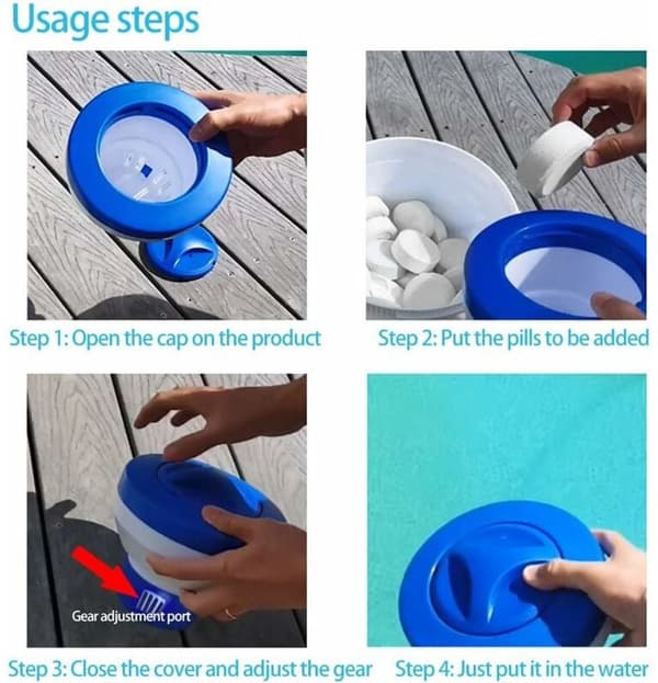 Lämplig för 12,3 CM FLYTANDE DIFFUSER, FÖR 3,66 M POOL
