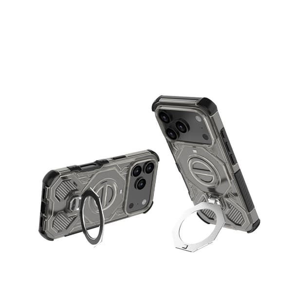 iPhone 17 Pro Airbag Mobilskal, Skyddande Mobilskal, Svart/Grå
