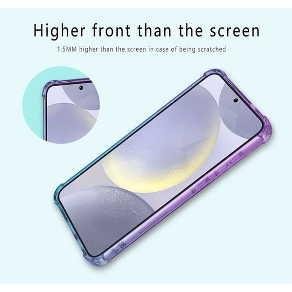 Samsung Galaxy S23 Plus Telefondeksel, Gradient, Støtsikkert (Lilla Blå)