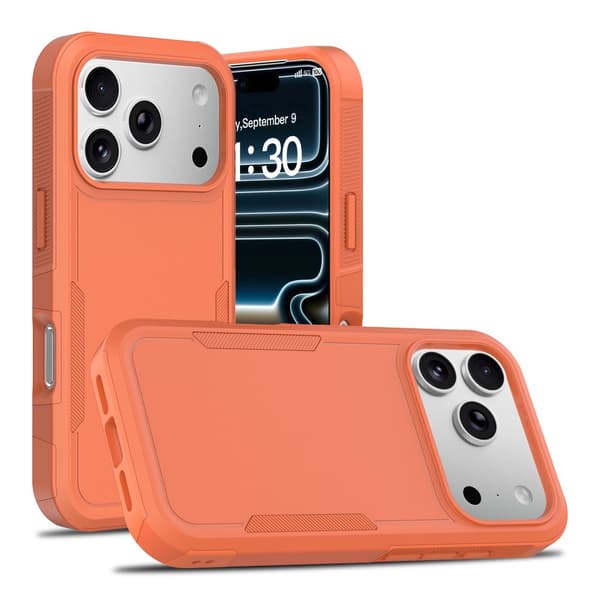 iPhone 17 Pro Støtsikkert Telefondeksel, Oransje
