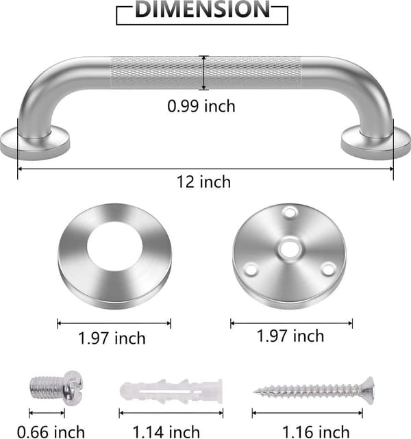 Møbeltilbehør - inklusive ophængsmateriale - sølv - 25 cm