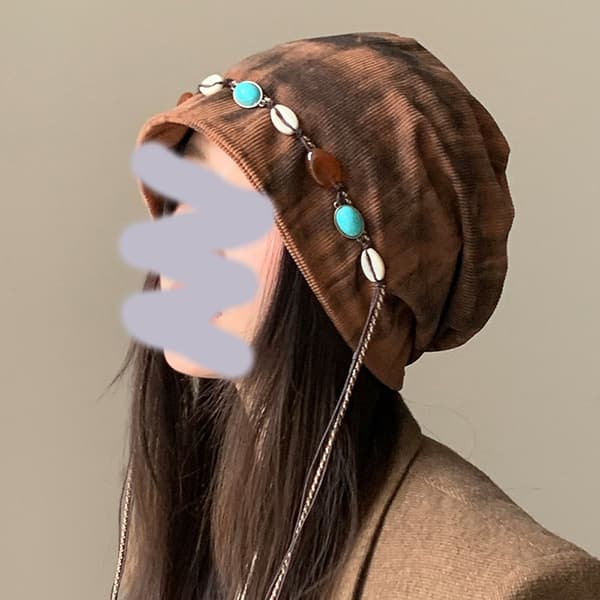 Efterår/Vinter Hatte, Ansigtsformende Hætte, Retro Beanie, Khaki