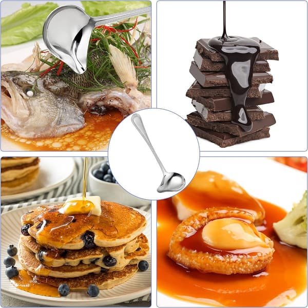 Soppsked - 2-delars set - Köksredskap - 20*7,4 cm - Silver
