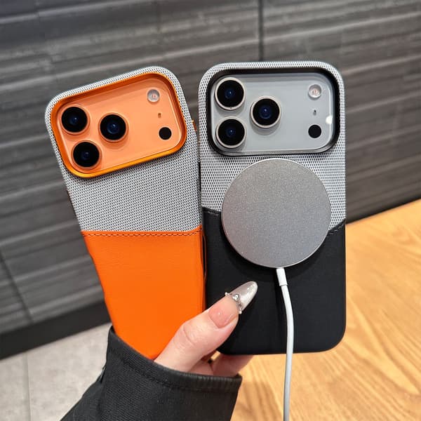 Kompatibel med iPhone 17 Pro Max mobilskal, fallsäkert skyddsfodral, grå