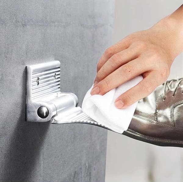 Fotstøtte for dusj - aluminium