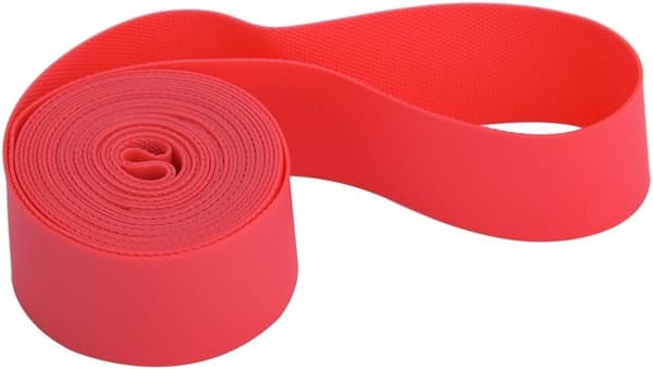 2 set cykeldäckskydd, 24\", 20 mm bred, Foder/nylon högtrycksdäckskydd, Lämplig för punkteringsfria däck, Röd)