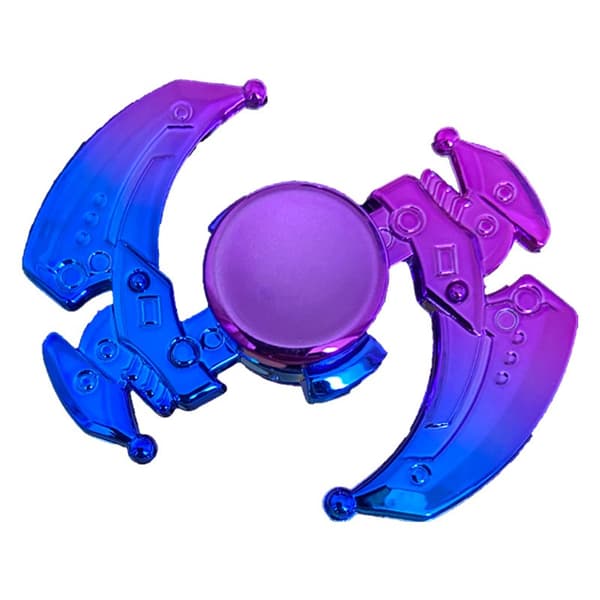 Farverige fidget spinnere, plastik gradient stressreducerende legetøj (Gradient Farve 5)