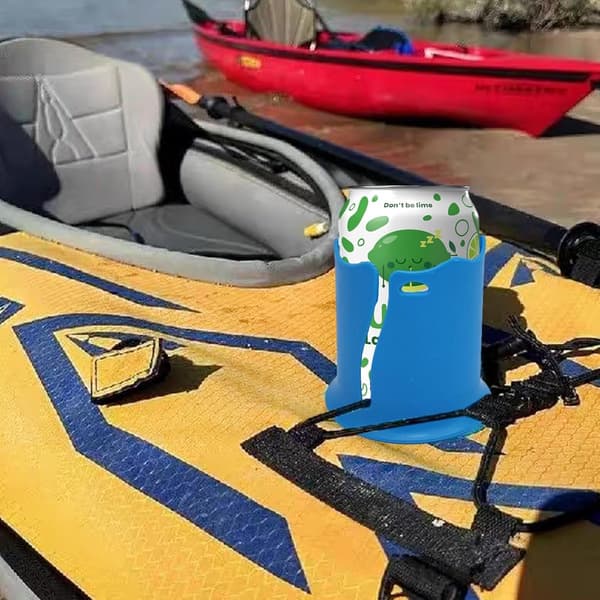 Kajak vattenflaskhållare - Paddleboard vattenflaskhållare - Multifunktionell paddleboard förvaringsställ - Blå