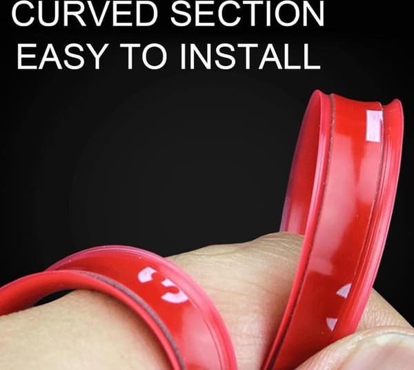 Premium Fælgbeskyttere, Biltilbehør, Bildækstrimmel, Sort