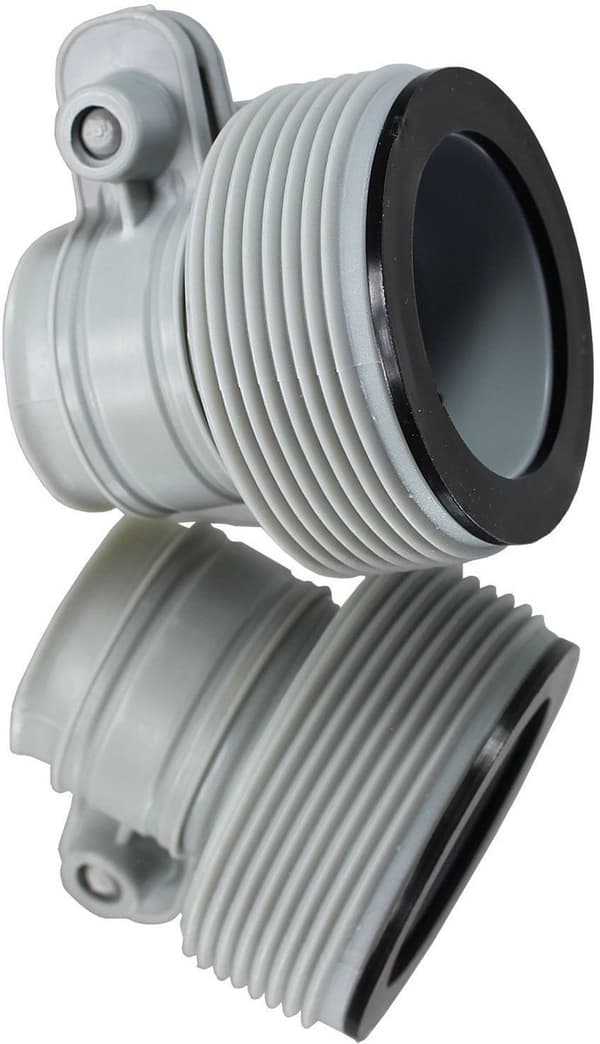 Passer for INTEX 1.25\" til 1.5\" Type B slangeadaptere for pumper og saltvannssystemer | Sett med 2