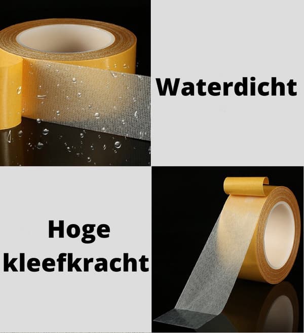 Dubbelhäftande tejp - 50mm × 20m - 2 rullar - Extra stark dubbelhäftande tejp - 280 mikron