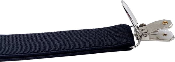 2,5 cm bredt midjebånd med 4 klips for voksne kvinner, elastisk og justerbart, egnet for både menn og kvinner, med klips for kvinner