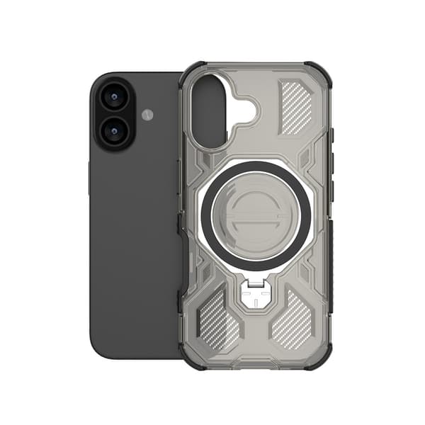 iPhone 17 Airbag Mobilskal, Skyddande Mobilskal, Svart/Grå
