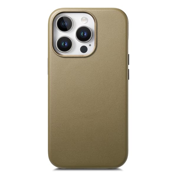 iPhone 14 Pro puhelinkotelo, pudotussuoja, vaaleanruskea