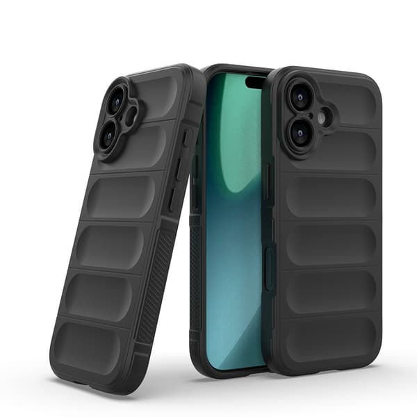 iPhone 17 telefoncover, blødt cover, sort