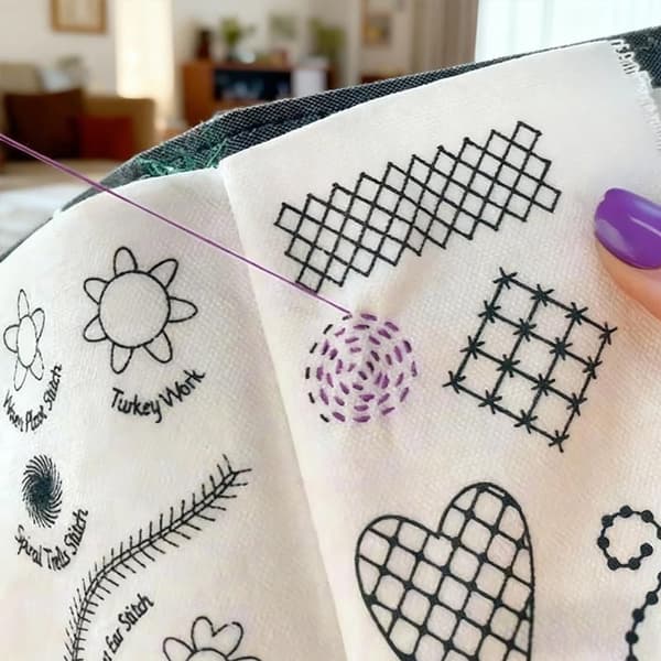 DIY Broderibog i Linned - Bærbar Broderibog til Begyndere