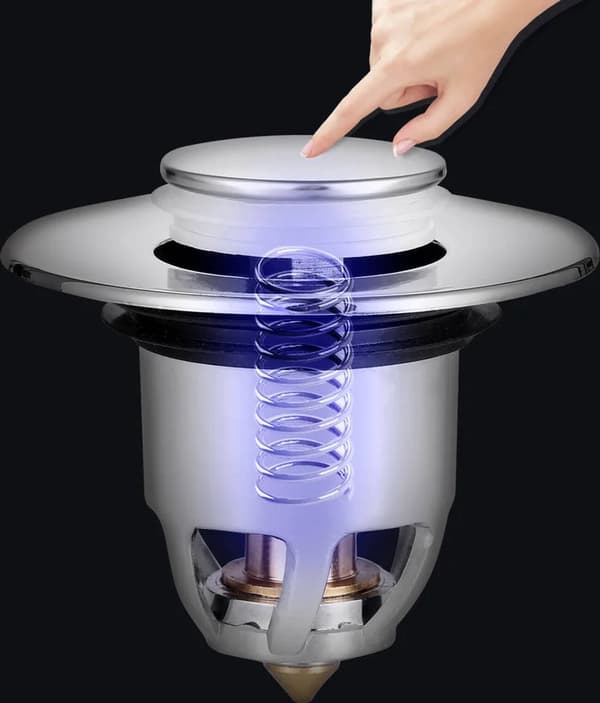 Vask Afløbsprop, Afløbssi, Universal, Afløbsprop, Vaskesi Universal klikprop til vask og håndvask, 2 stk