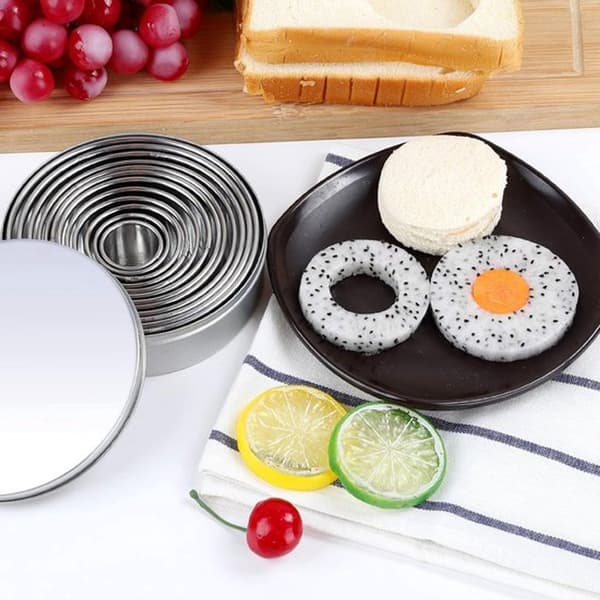 12 Cookie cutters i rustfrit stål - Bageingredienser - Cookie cutters - Bageform sæt