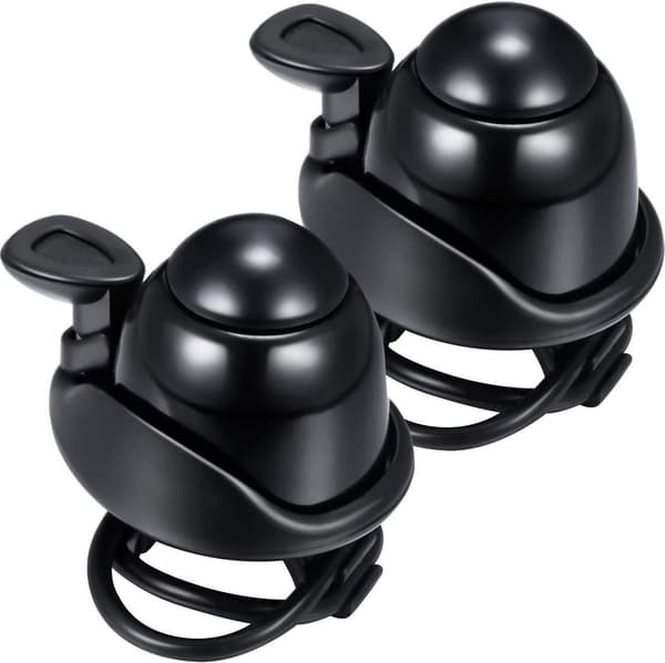 Justerbar cykelklocka, aluminium, högt ljud, 2-pack
