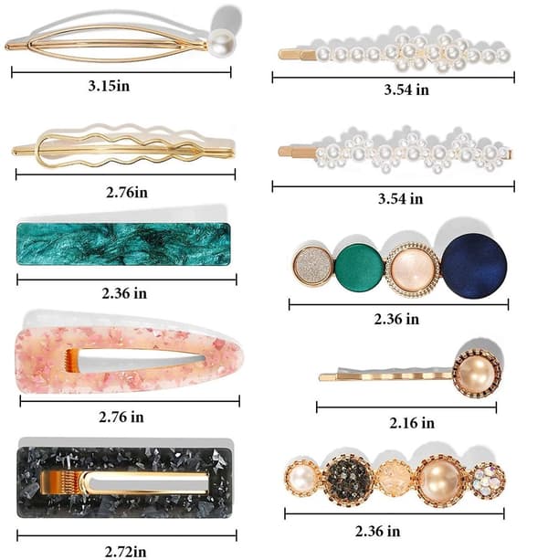 20-delars Mode Hårklämmor Set - Söta Hårklämmor och Hårnålar