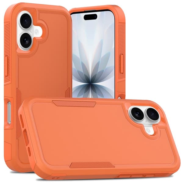 iPhone 17 Stødsikkert Telefoncover, Orange