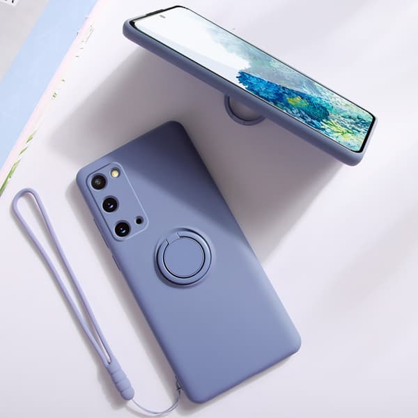 Sam Galaxy A23 4G, TPU-deksel, Ringholder-deksel (Marineblå)