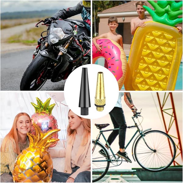 Cykelventilsadapter - Lämplig för Dv, Av, Sv däckventilsadapterkit